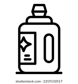Detergent liquid icon outline vector. Bottle dish. Clean wash