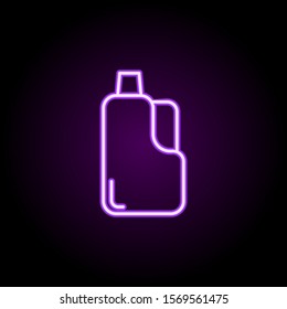 Detergent neon icon. Simple thin line, outline vector of cleaning icons for ui and ux, website or mobile application