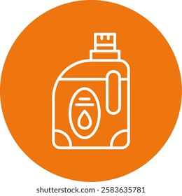 Detergent Outline Circle Style Icon Design