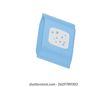 detergent pack icon 3d illustration render
