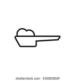 Detergent scoop icon design. vector illustration