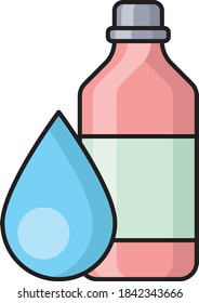 detergent vector colour line icon 
