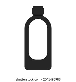 Abschreckende Vektorsymbol.Schwarze Vektorsymbol einzeln auf weißem Hintergrund - Waschmittel.