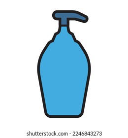 Icono vectorial detergente.Icono vectorial de color aislado en detergente de fondo blanco.