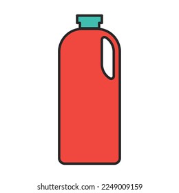 Detergent vector icon.Color vector icon isolated on white background detergent.