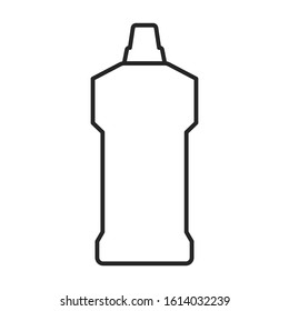 Detergent vector icon.Line vector icon isolated on white background detergent.