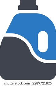 ilustración del vector detergente en un fondo transparente. Símbolos de calidad superior. Iconos vectoriales de glifos para diseño de conceptos y gráficos. 
