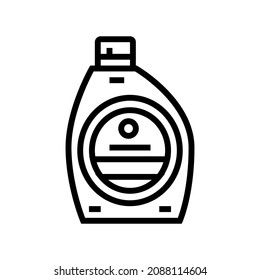detergent for washing and cleaning line icon vector. detergent for washing and cleaning sign. isolated contour symbol black illustration