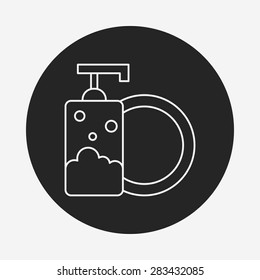 Detergents line icon