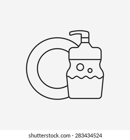 Detergents line icon