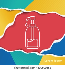 Detergents line icon