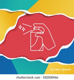 Detergents line icon
