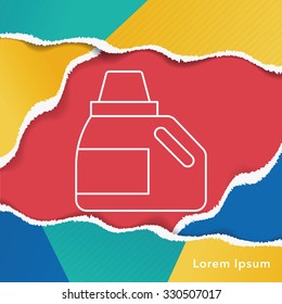 Detergents line icon