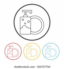 Detergents line icon