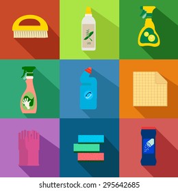Detergents vector set