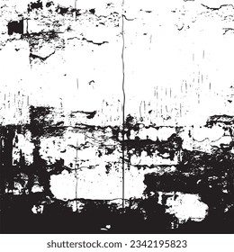 Ilustración vectorial de textura de pared deteriorada