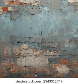 Deteriorated wall texture vector illustration