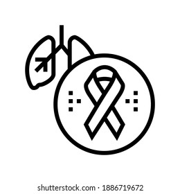 Verschlechterung der Lungenfunktion bei HIV-infizierten Patienten Linie Symbol Vektor. Verschlechterung der Lungenfunktion bei HIV-infizierten Patienten. isoliertes Kontursymbol