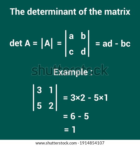 determinant of a matrix definition