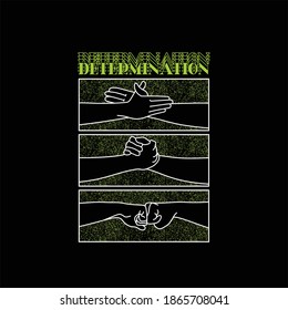 determination hand simple vintage fashion