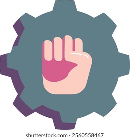 Determination Icon - Flat Color Style - Meritocracy Theme