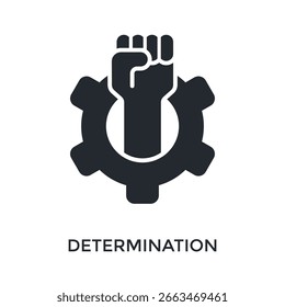 Determination Icon Glyph Style. Vector Illustration For Graphic Design