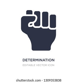 determination icon on white background. Simple element illustration from Nature concept. determination icon symbol design.
