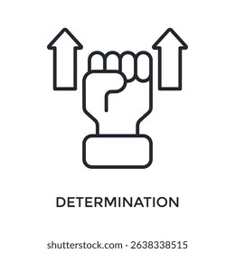 Determination Icon Outline Style. Vector Illustration For Graphic Design