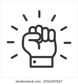 Determination Outline Icon Vector Illustration