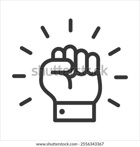 Determination Outline Icon Vector Illustration