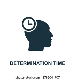 Determination Time icon. Simple element from time management collection. Creative Determination Time icon for web design, templates, infographics and more