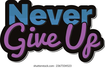 A determination-focused lettering design for National Cancer Awareness Day.