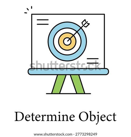 Determine Object Icon Showing AI Based Recognition And Detection Process