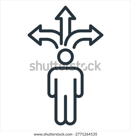 Determine Outline Icon Style Collection