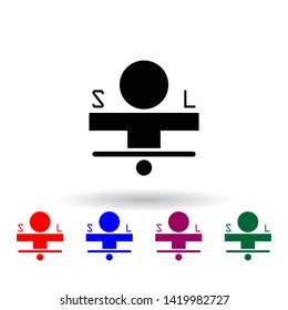 determine parties multi color icon. Elements of concentration set. Simple icon for websites, web design, mobile app, info graphics