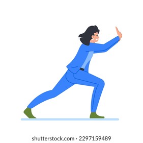 Determined Businesswoman Character Resist Obstacles With Grit, Embodies A Spirit Of Resilience In The Face Of Adversity