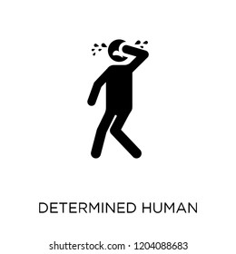 determined human icon. determined human symbol design from Feelings collection. Simple element vector illustration on white background.
