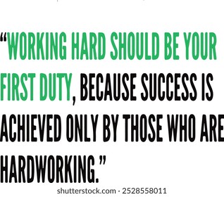 A determined individual focused on their work, embodying the belief that hard work is essential for achieving success