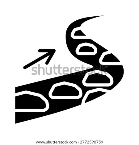 Determined Path Icon Element For Design
