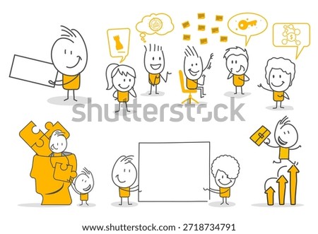 Determined stances of success-oriented teams in business life at the point of solving complex problems and reaching goals.