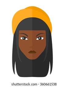 Detesting angry woman.