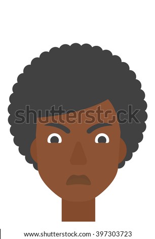 Detesting angry woman.