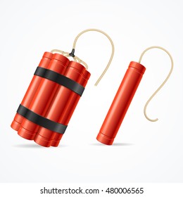 Detonar Bomba Dinámica Para Web. Tipos diferentes. Ilustración del vector