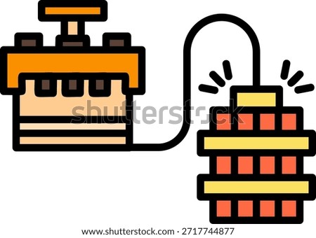 Detonation New Creative Icon Design Vector