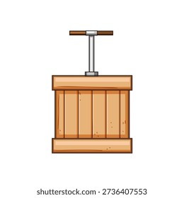 Detonator blasting machine cartoon bringing concepts of danger, explosion, and demolition, showing old dynamite plunger equipment for mining and construction projects