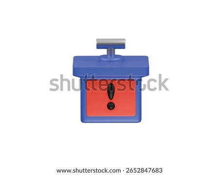 detonator icon 3d illustration render