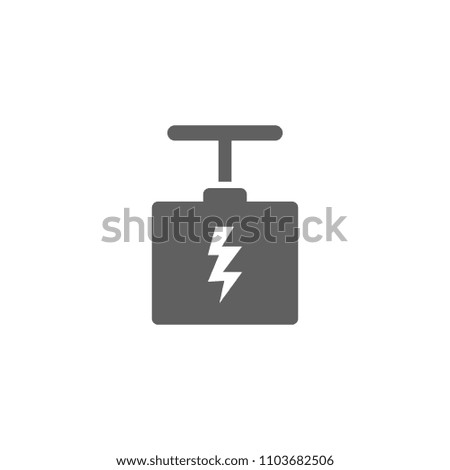 Detonator icon vector in trendy flat style isolated on white background