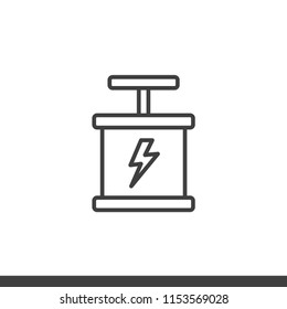Detonator line icon vector image