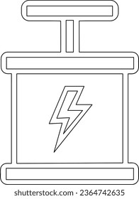Detonator line icon vector image