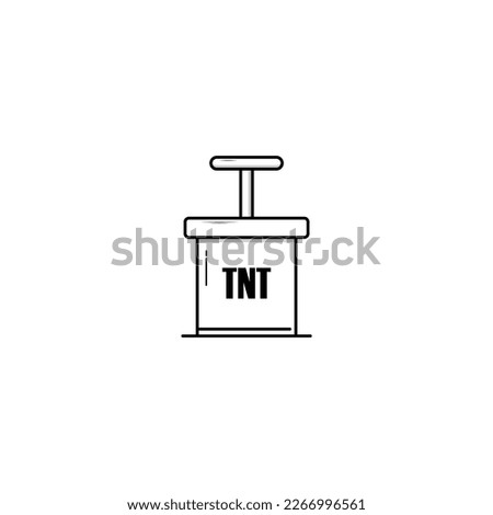 Detonator tnt icon isolated vector graphics